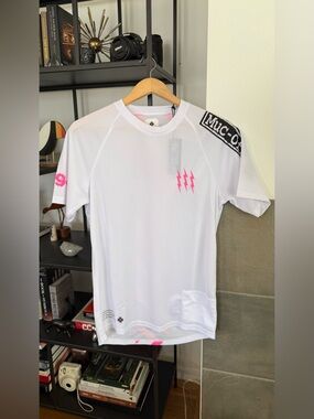 NWT Muc-Off Short Sleeve Riders Jersey White Men's Small